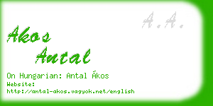 akos antal business card